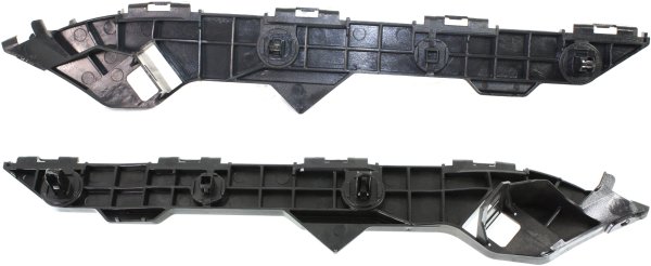 Pair/Set - Rear Bumper Bracket Side Support for Toyota Corolla 2009-2013, Right (Passenger) and Left (Driver), Plastic Replacement Set