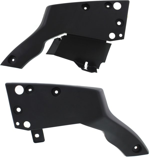 Pair/Set - Rear Lower Valance for Toyota Prius 2010-2015, Plug-in 2012-2015, Right (Passenger) and Left (Driver) Lower Side Spoilers Set, 2-Piece Textured Side Spoiler Replacement