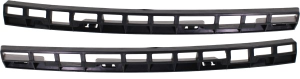 Front Bumper Bracket Pair/Set for 2012-2015 Volkswagen Passat, Right (Passenger) and Left (Driver) Support Cover, Plastic, Replacement