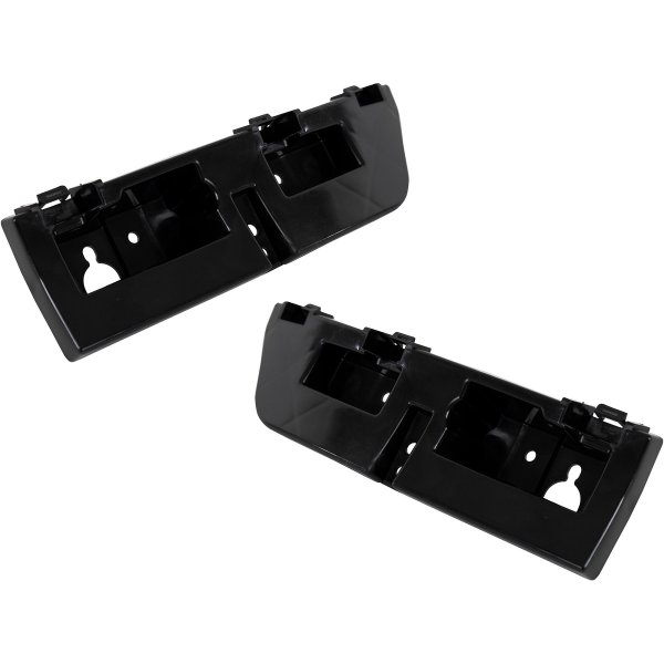Upper Rear Bumper Bracket Assembly Pair/Set for 2015-2018 Ford Edge, Right (Passenger) and Left (Driver), Plastic Material, Replacement