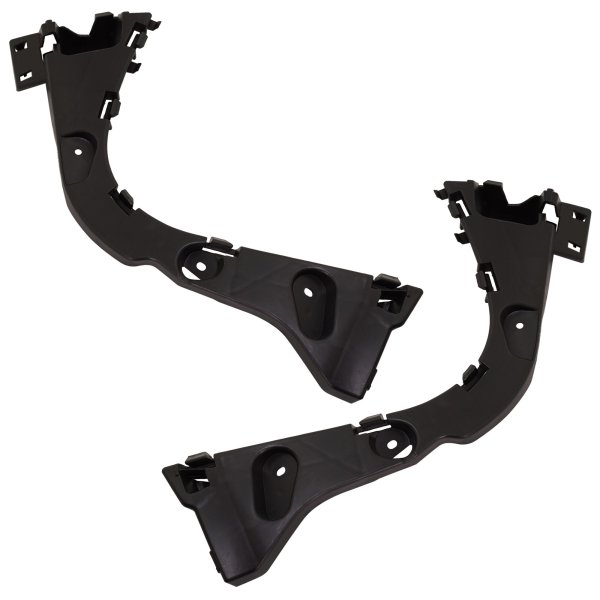 Rear Bumper Bracket Pair/Set for 2015-2018 Ford Focus, Right (Passenger) and Left (Driver) Side Mounting, Hatchback, Replacement