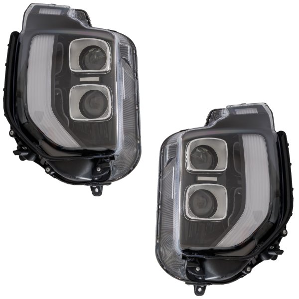 Headlight Assembly for Hyundai Palisade 2020 Essential/Preferred Model, Halogen, Right (Passenger) and Left (Driver), Replacement Pair/Set