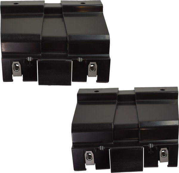 Rear Bumper Bracket Pair/Set for 2011-2017 Jeep Compass/Patriot, Right (Passenger) and Left (Driver) Side Replacement