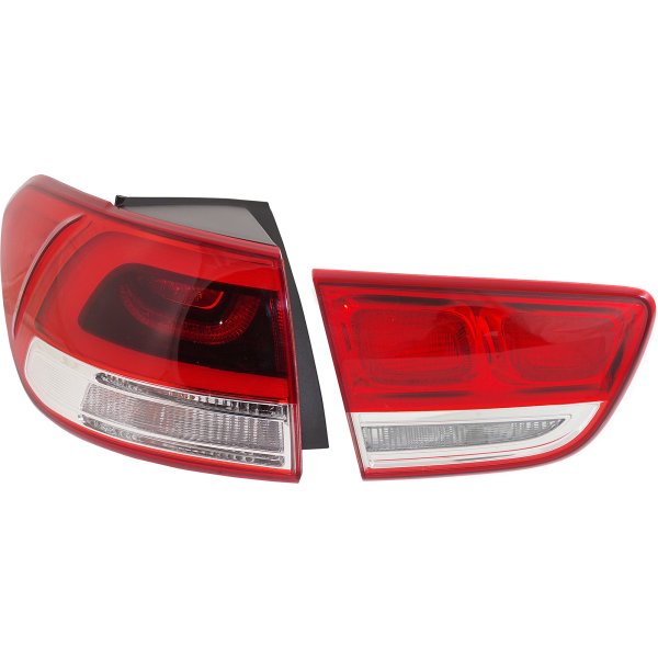 Tail Light Assembly Set for KIA Sorento 2016-2018, Inner Left (Driver) Side, Suitable for L/LX/EX Models, Replacement
