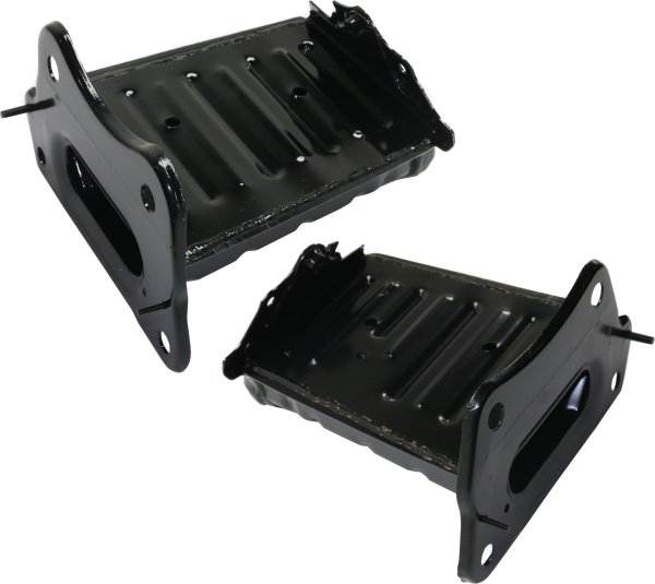 Front Bumper Bracket Pair/Set for Lexus IS350 (2014-2021) Right (Passenger) and Left (Driver) Reinforcement Mounting, Excludes C Model, Replacement