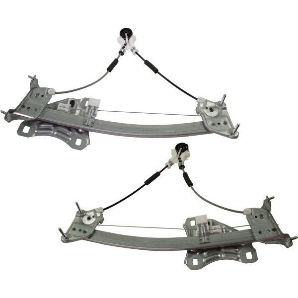 Rear Window Regulator for Lexus ES300 1997-2001, Right (Passenger) and Left (Driver), Power, without Motor, Base Model Replacement Pair/Set