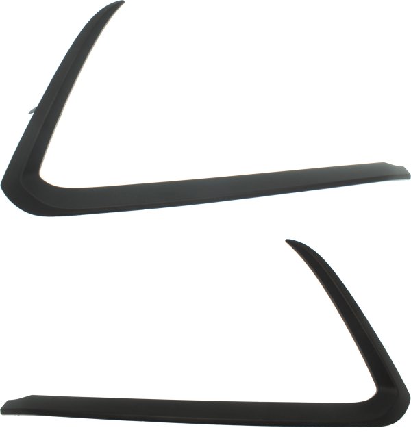 Textured Front Bumper Molding Pair/Set for Mazda CX-9 2016-2023, Includes Right (Passenger) and Left (Driver) Side, Replacement