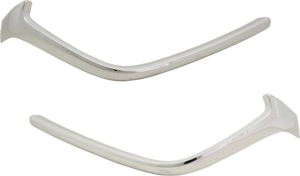 Grille Molding Pair/Set for 2017-2018 Mazda 3, Hatchback/Sedan, Right (Passenger) and Left (Driver), Pair/Set of 2, Chrome, Mexico Built, Replacement