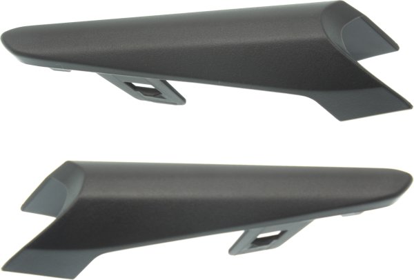 Pair/Set - Front Fog Light Cover for Mazda 3 Sport 2017-2018, Right (Passenger) and Left (Driver), Textured Black Bezel, Mexico Built, Replacement