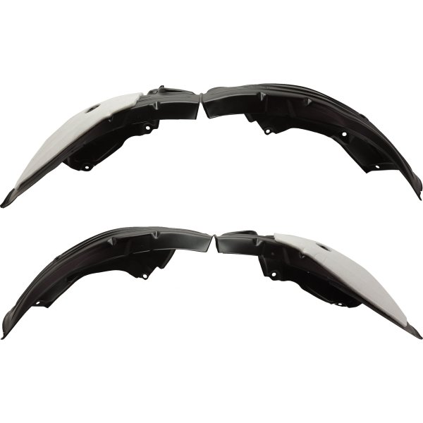 Front Fender Liner Leather Pair/Set for 2019-2023 Mazda 3 Hatchback, Right (Passenger) and Left (Driver) Side, Replacement