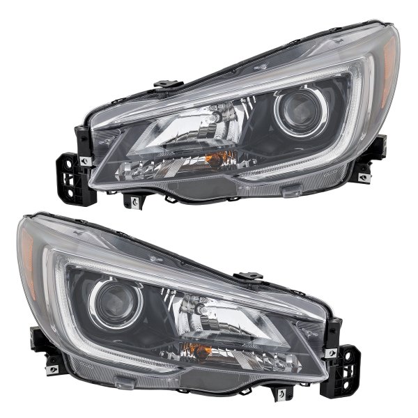 Headlight Assembly for Subaru Legacy/Outback 2018-2019, Right (Passenger) and Left (Driver) Halogen Light Pair/Set, Replacement