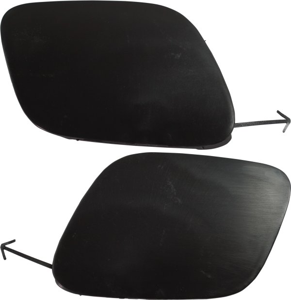 Front Bumper Tow Hook Cover Pair/Set for 2019-2022 Toyota Prius, Right (Passenger) and Left (Driver) Replacement