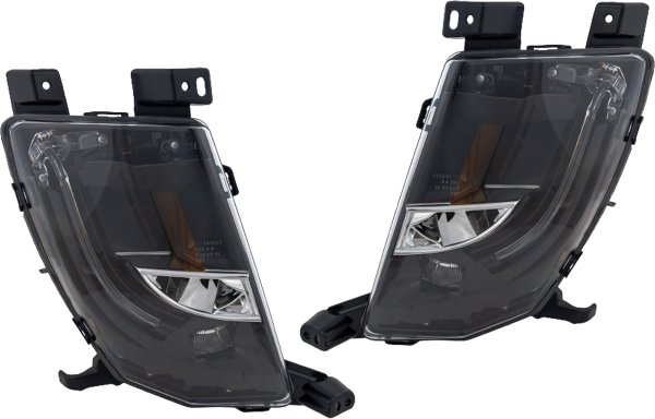 Front Fog Light Assembly for Tesla Model S (2012-2021), LED, Right (Passenger) and Left (Driver), Replacement Pair/Set