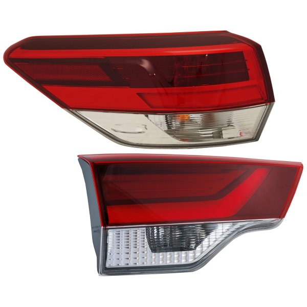 Tail Light Set for 2019 Toyota Highlander, Left (Driver) Side Replacement