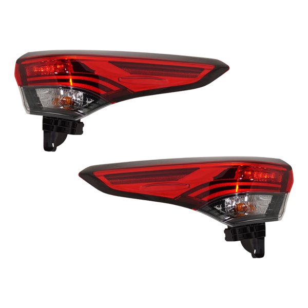 Outer Tail Light Pair/Set for 2020-2023 Toyota Highlander, Right (Passenger) and Left (Driver) Replacement