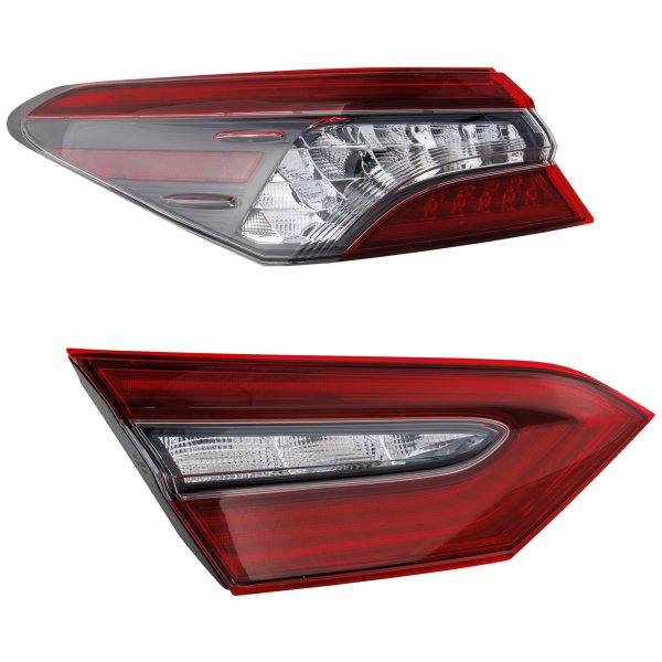 Tail Light for Toyota Camry 2021-2022, Inner and Outer, Halogen, Left (Driver) Side Replacement Set