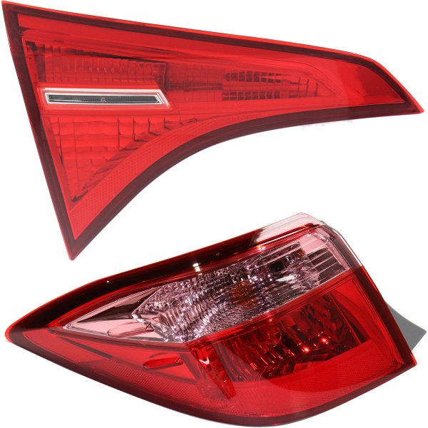 Tail Light Set for Toyota Corolla 2017-2019, Inner and Outer Left (Driver) Side Replacement