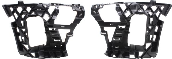 Front Bumper Support Pair/Set for 2015-2017 Volkswagen GTI, Right (Passenger) and Left (Driver) Side, Plastic Material, Replacement