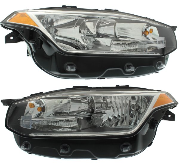 Headlight Assembly for Volvo XC90 2016-2021, Right (Passenger) and Left (Driver) Halogen, Replacement Pair/Set