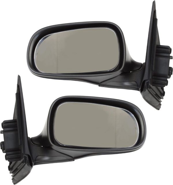 Power Folding Heated Mirrors for Saab 9-3 Sedan/Wagon 2003-2011, Right (Passenger) and Left (Driver), Paintable, without Memory Function, Replacement Pair/Set