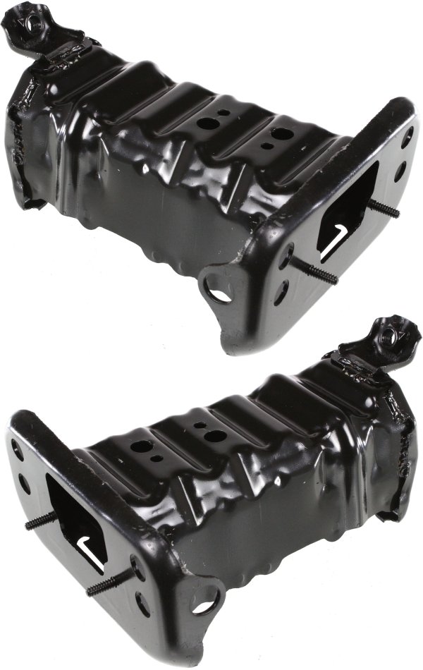 Front Bumper Bracket Pair/Set for 2007-2018 Toyota Yaris, Right (Passenger) and Left (Driver) Side Replacement