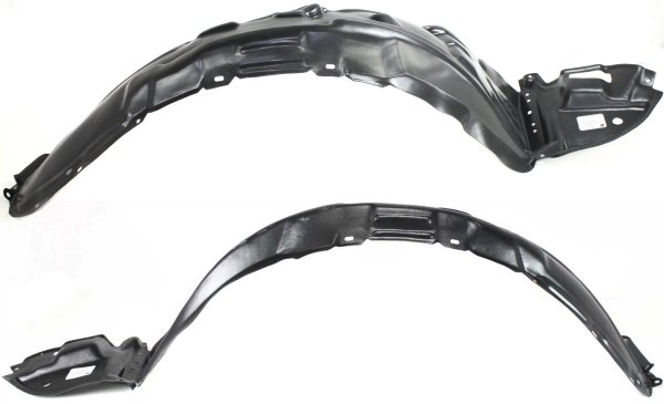 Front Fender Liner Pair/Set for 2003-2008 Matrix, Right (Passenger) and Left (Driver), Replacement