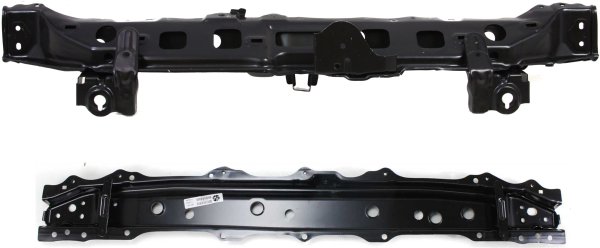 Radiator Support Upper and Lower Set for 2007-2012 Toyota Yaris, Includes Lower Crossmember and Upper Tie Bar, Replacement Set of 2