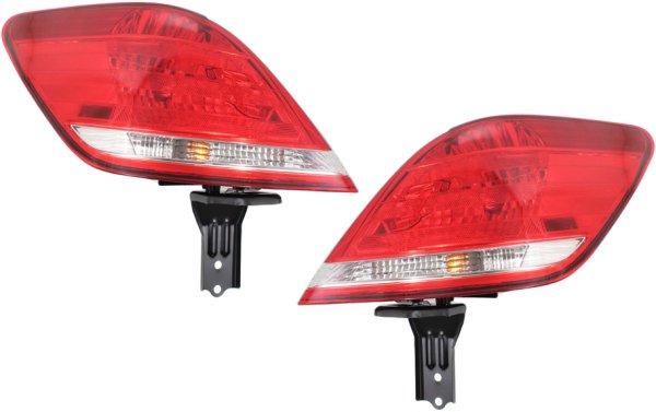Tail Light Assembly Pair/Set for Toyota Avalon 2005-2010, Outer Halogen, Right (Passenger) and Left (Driver), Replacement