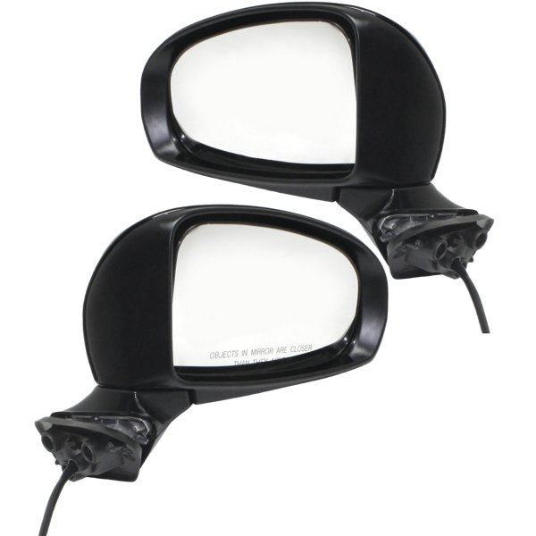 Power Mirror Pair/Set for Toyota Prius 2010-2015 and Prius Plug-In 2012-2015, Right (Passenger) and Left (Driver), Manual Folding, Non-Heated, Paintable, without Signal Light, Excluding 2015 Persona Series Model Replacement