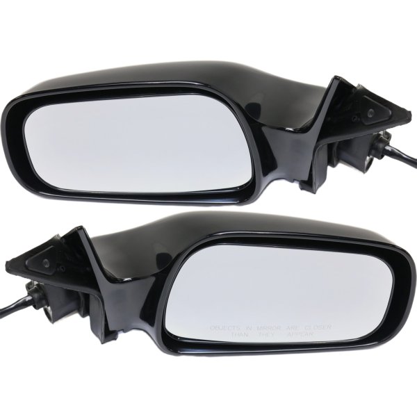 Power Mirror Pair/Set for Toyota Camry 1992-1996, Right (Passenger) and Left (Driver), Non-Folding, Non-Heated, Paintable, Without Auto Dimming, Blind Spot Detection, Memory, and Signal Light Replacement