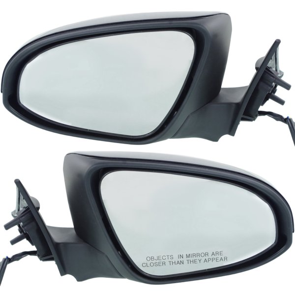 Mirror Pair/Set for 2015 Toyota Camry Left (Driver) and Right (Passenger), Power, Manual Folding, Heated, Paintable, without Auto Dimming, Blind Spot Detection, Memory, Signal Light Replacement