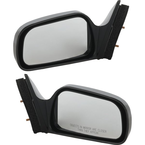 Mirror Pair/Set for Toyota Camry 1997-2001 Right (Passenger) and Left (Driver) Power Non-Folding Non-Heated Paintable Without Auto-Dimming Blind Spot Feature Signal Light Memory, For Japan Built Vehicle Replacement.