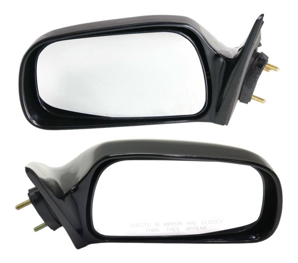 Mirror Pair/Set for Toyota Camry 1997-2001 Right (Passenger) and Left (Driver), Power Adjustment, Non-Folding, Non-Heated, Paintable, without Auto-Dimming or Blind Spot Feature, with Signal Light and Memory, for USA Built Vehicle, Replacement