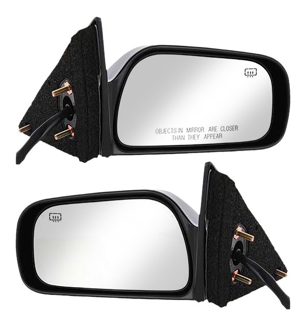 Power Heated Non-Folding Paintable Mirror Pair/Set for 1997-2001 Toyota Camry, Right (Passenger) and Left (Driver), USA Built Vehicle, Replacement