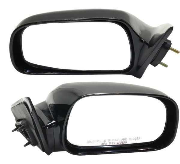 Power Mirror Pair/Set for 2002-2006 Toyota Camry, Right (Passenger) and Left (Driver), Non-Folding, Non-Heated, Paintable, Without Auto Dimming, Blind Spot Detection, Memory, and Signal Light, USA Built Vehicle Replacement
