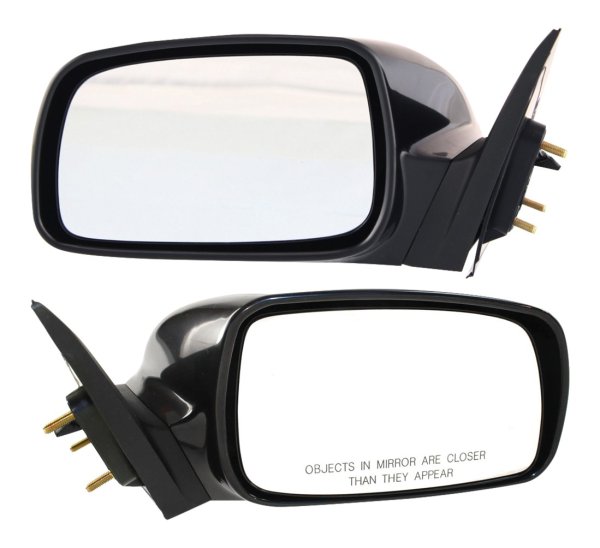 Power Mirror Pair/Set for 2007-2011 Toyota Camry USA Built Vehicle, Right (Passenger) & Left (Driver), Non-Folding, Non-Heated, Paintable, Without Auto Dimming, Blind Spot Detection, Memory, Signal Light - Replacement