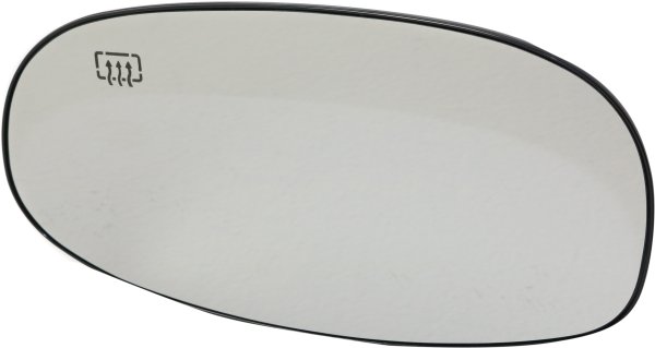 Mirror Glass for L-Series 2000-2005, Left (Driver), Heated, Sedan/Wagon, with Backing Plate, Replacement