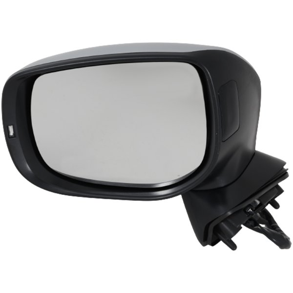 Power Mirror for 2019-2020 Subaru Forester Left (Driver), Manual Folding, Heated, Chrome, with Blind Spot Light in Housing, Lower and Upper Memory, with Signal Light, Replacement