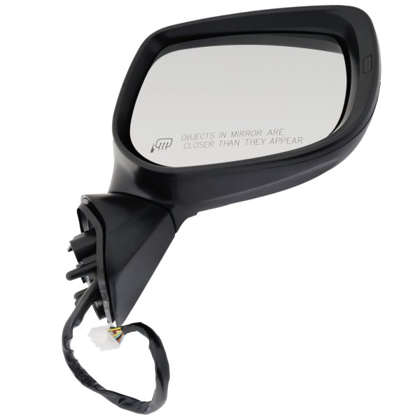Right (Passenger) Power Mirror for Forester 2019-2020, Manual Folding, Heated, Paintable, with Blind Spot Light in Housing, Lower and Upper without Memory and Signal Light, Replacement