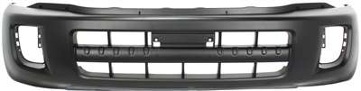 Front Bumper Cover for Toyota RAV4 2001-2003, Primed (Ready to Paint), Without Wheel Opening Flares Type, Replacement