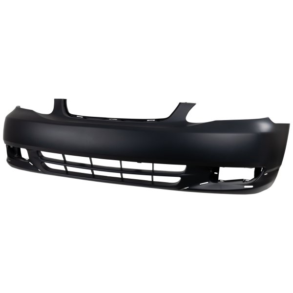 Front Bumper Cover for Toyota Corolla 2003-2004, S Model, Primed (Ready to Paint), with Signal Light Holes, Replacement
