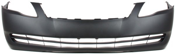 Front Bumper Cover for 2005 Toyota Avalon XL Model, Primed (Ready to Paint), Without Fog Light Holes, Replacement