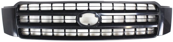 Grille for 2001-2003 Toyota Highlander, Plastic, Black Shell and Insert, Compatible with Base/Limited Models, Replacement