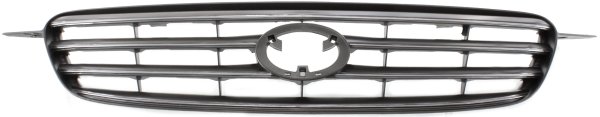 Grille for Toyota Corolla 2003-2004, Painted Gray Shell and Insert, Replacement
