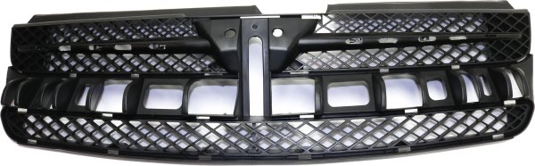 Grille for Toyota Sienna 2004-2005, Black Shell and Insert with Chrome Insert, Replacement