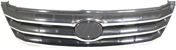 Textured Black Shell and Insert Grille for 2005-2007 Toyota Avalon with Chrome Molding, Replacement