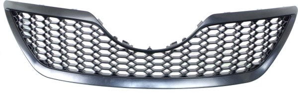 Grille for 2007-2009 Toyota Camry SE Model, Painted Black Shell and Insert, Replacement