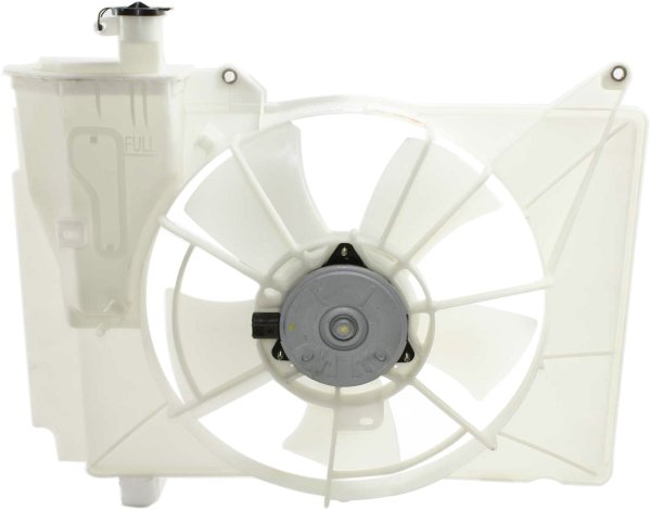 Radiator Fan Shroud Assembly for Toyota Echo (2000-2005) / Scion (2004-2006), Includes Coolant Tank, Replacement