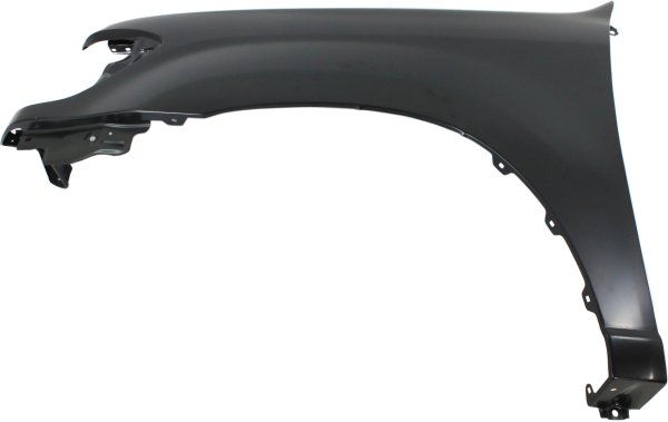 Front Fender for Toyota Tundra 2004, Sequoia 2001-2004, Primed (Ready to Paint), Double Cab, Left (Driver), without Flare Holes, Replacement