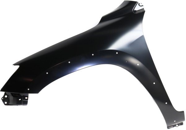 Primed (Ready to Paint) Front Fender for Toyota RAV4 2006-2012, Left (Driver), with Fender Flare Holes, Japan/North America Built, Replacement